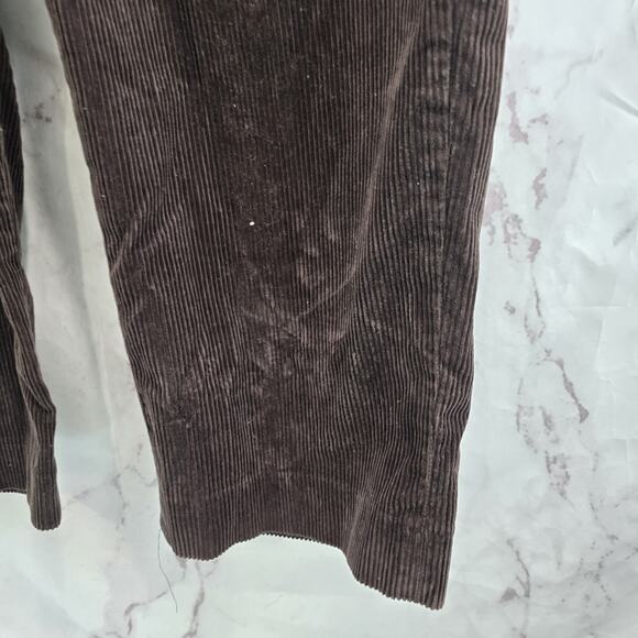 LL Bean Pants Mens 36 X 30 Brown Corduroy Chino Vintage Chocolate Comfort Waist - Picture 4 of 11